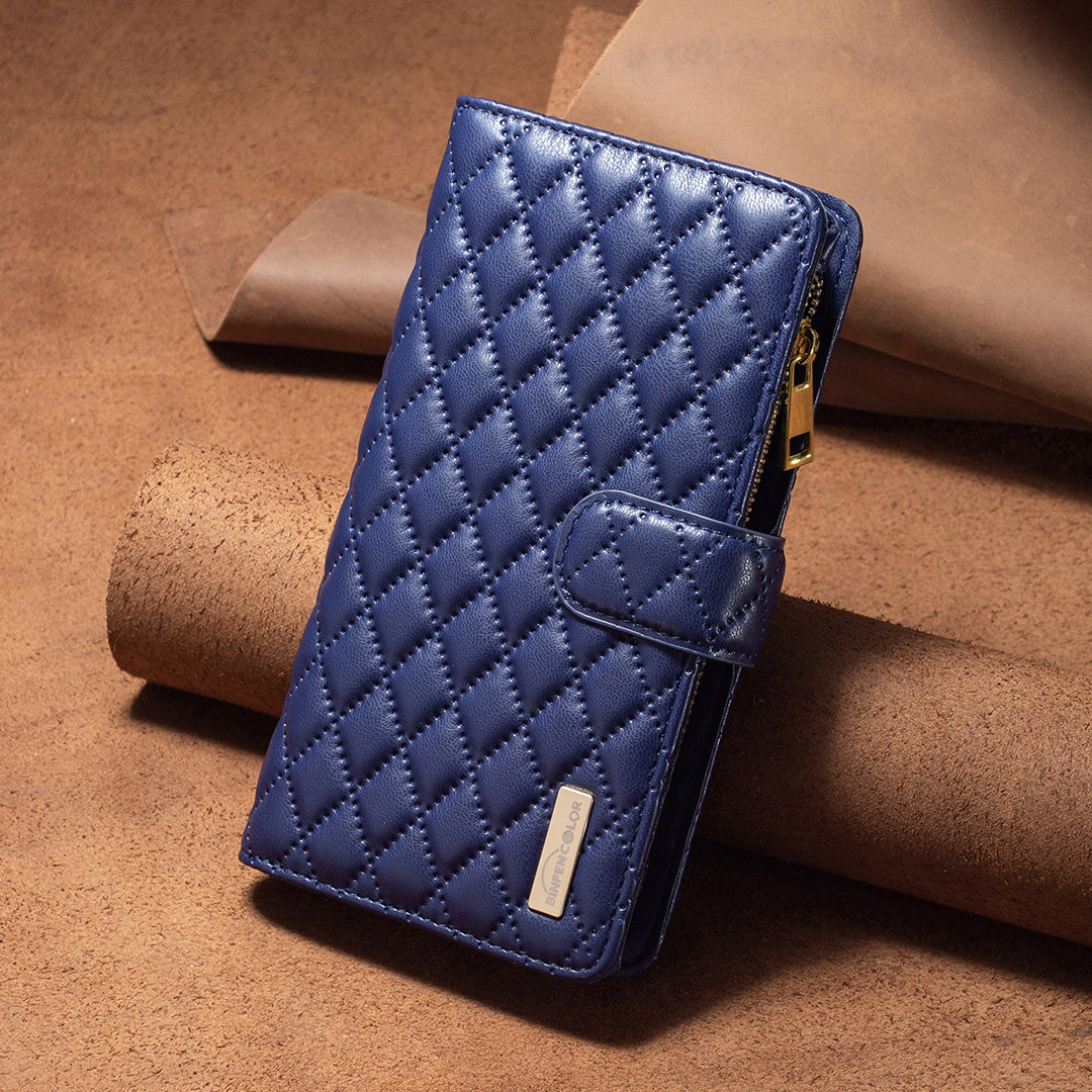 BINFEN COLOR BF Style-15 For Xiaomi Redmi A3 / Poco C61 4G Case Zipper Flip Shockproof Leather Phone Cover BINFEN COLOR BF Style-15 For Xiaomi Redmi A3 / Poco C61 4G Case Zipper Flip Shockproof Leather Phone Cover